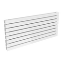Reina Rione Double Horizontal Designer Radiator - 550mm x 1200mm - White