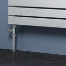 Reina Rione Single Horizontal Designer Radiator - 550mm x 400mm - White