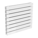 Reina Rione Double Horizontal Designer Radiator - 550x600mm - White RND-RNE600D