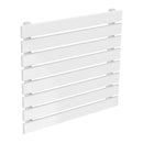 Reina Rione Single Horizontal Designer Radiator - 550x600mm - White RND-RNE600