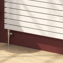 Reina Rione Double Horizontal Designer Radiator - 550mm x 800mm - White