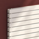 Reina Rione Double Horizontal Designer Radiator - 550mm x 800mm - White