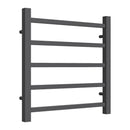 Reina Serena Square Tube Heated Towel Rail - 500x500mm - Anthracite RND-SRN5050A