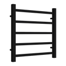 Reina Serena Square Tube Heated Towel Rail - 500mm x 500mm - Black