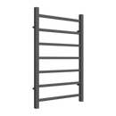 Reina Serena Square Tube Heated Towel Rail - 800mm x 500mm - Anthracite