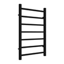 Reina Serena Square Tube Heated Towel Rail - 800x500mm - Black RND-SRN5080K