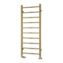 Reina Serena Square Tube Heated Towel Rail - 1200x500mm - Brushed Brass RND-SRN5120B