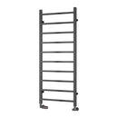 Reina Serena Square Tube Heated Towel Rail - 1200x500mm - Brushed Gun Metal RND-SRN5120G