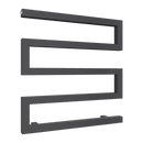 Reina Serpe Designer Heated Towel Rail - 510mm x 500mm - Anthracite