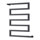 Reina Serpe Designer Heated Towel Rail - 750x500mm - Anthracite RND-SRP0755A