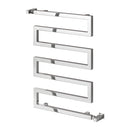 Reina Serpe Designer Heated Towel Rail - 750x500mm - Chrome RND-SRP0755