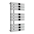 Reina Sesia Vertical Designer Heated Towel Rail - 860mm x 500mm - Chrome