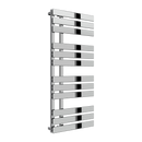 Reina Sesia Vertical Designer Heated Towel Rail - 1180mm x 500mm - Chrome