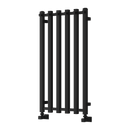 Reina Todi Designer Heated Towel Rail - 800mm x 415mm - Black