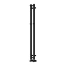 Reina Todi Designer Heated Towel Rail - 1200x108mm - Black RND-TDI120010K