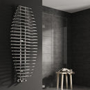 Reina Teano Vertical Designer Heated Towel Rail - 1300mm x 600mm - Chrome