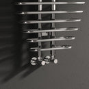Reina Teano Vertical Designer Heated Towel Rail - 1300mm x 600mm - Chrome