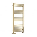 Reina Ottone Heated Towel Rail - 1200x500mm - Brushed Brass RND-OTO120050B