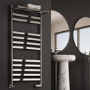 Reina Alento Designer Heated Towel Rail - 1120mm x 530mm - Polished Stainless Steel