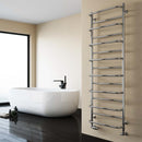 Reina Belbo Designer Heated Towel Rail - 1540mm x 530mm - Polished Stainless Steel