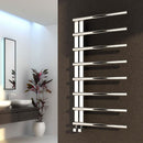 Reina Celico Vertical Designer Heated Towel Rail - 1000mm x 500mm - Polished Stainless Steel