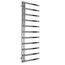 Reina Celico Vertical Designer Heated Towel Rail - 1415mm x 500mm - Polished Stainless Steel