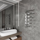 Reina Capelli Vertical Designer Heated Towel Rail - 800mm x 500mm - Polished Stainless Steel
