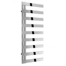 Reina Capelli Vertical Designer Heated Towel Rail - 1235mm x 500mm - Polished Stainless Steel