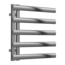 Reina Cavo Designer Heated Towel Rail - 530mm x 500mm - Brushed Stainless Steel