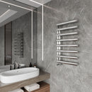Reina Cavo Vertical Designer Heated Towel Rail - 880x500mm - Polished Stainless Steel RNS-CV508P