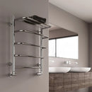 Reina Elvo Designer Heated Towel Rail - 660mm x 530mm - Polished Stainless Steel