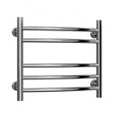 Reina EOS Curved Vertical Designer Heated Towel Rail - 430mm x 500mm - Polished Stainless Steel