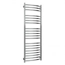 Reina EOS Curved Vertical Designer Heated Towel Rail - 1500mm x 500mm - Polished Stainless Steel