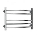 Reina EOS Curved Vertical Designer Heated Towel Rail - 430mm x 600mm - Polished Stainless Steel
