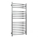 Reina EOS Curved Vertical Designer Heated Towel Rail - 1200mm x 600mm - Polished Stainless Steel