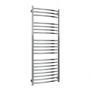 Reina EOS Curved Vertical Designer Heated Towel Rail - 1500mm x 600mm - Polished Stainless Steel