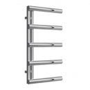 Reina Grosso Designer Heated Towel Rail - 850mm x 500mm - Polished Stainless Steel