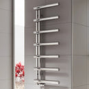 Reina Grosso Designer Heated Towel Rail - 1250mm x 500mm - Polished Stainless Steel