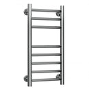 Reina Luna Flat Vertical Designer Heated Towel Rail - 600mm x 300mm - Polished Stainless Steel