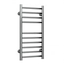 Reina Luna Flat Vertical Designer Heated Towel Rail - 720mm x 350mm - Polished Stainless Steel
