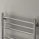 Reina Luna Flat Vertical Designer Heated Towel Rail - 400mm x 500mm - Polished Stainless Steel