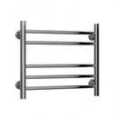 Reina Luna Flat Vertical Designer Heated Towel Rail - 400mm x 500mm - Polished Stainless Steel