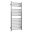 Reina Luna Flat Vertical Designer Heated Towel Rail - 1200mm x 500mm - Polished Stainless Steel