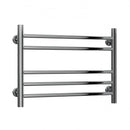 Reina Luna Flat Vertical Designer Heated Towel Rail - 430mm x 600mm - Polished Stainless Steel