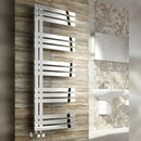 Reina Lovere Vertical Designer Heated Towel Rail - 1230mm x 500mm - Polished Stainless Steel
