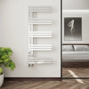 Reina Lovere Vertical Designer Heated Towel Rail - 1230mm x 500mm - Polished Stainless Steel