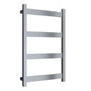 Reina Mina Designer Heated Towel Rail - 750x480mm - Brushed Stainless Steel RNS-MN48075B