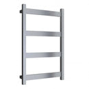 Reina Mina Designer Heated Towel Rail - 750mm x 480mm - Brushed Stainless Steel