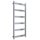 Reina Mina Designer Heated Towel Rail - 1170x480mm - Brushed Stainless Steel RNS-MN48117B
