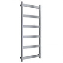 Reina Mina Designer Heated Towel Rail - 1170mm x 480mm - Brushed Stainless Steel